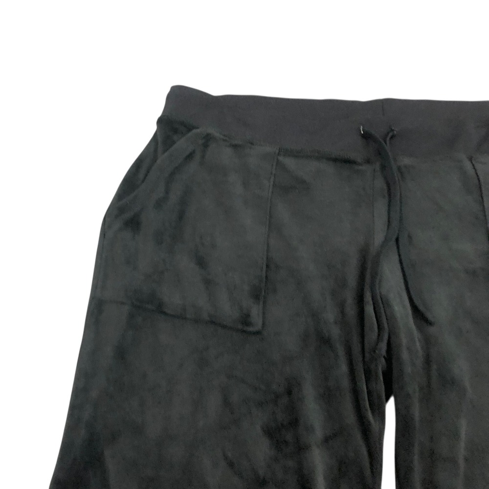 Juicy Couture Y2K 90s Bling Velvet Low Rise Flare Track Pants Pajama Pants Large - Picture 4 of 15